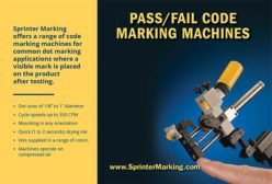 Pass/Fail Code Marking Machines from Sprinter